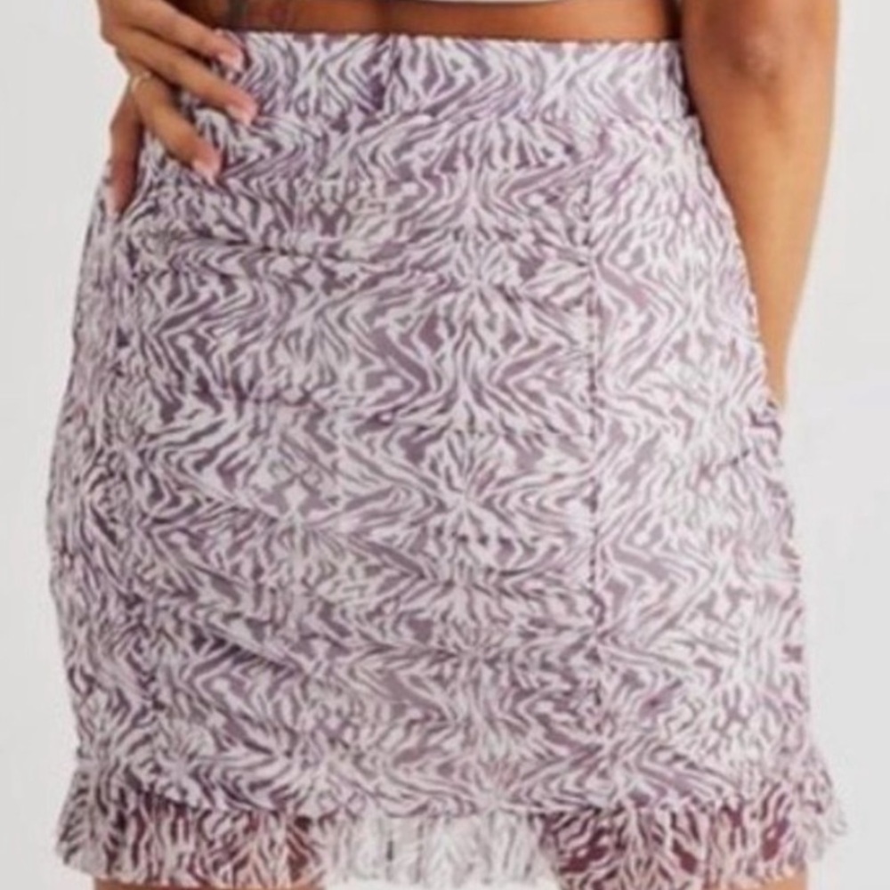 ⭐️Free People, Ruched,Completely Lined Skirt, Excellent Condition,Sweet Lavender - Picture 5 of 9